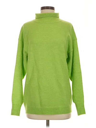 Pre-owned Asos Design Turtleneck Sweater In Green