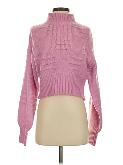 Pre-owned Asos Design Turtleneck Sweater In Pink