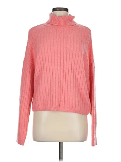 Pre-owned Asos Design Turtleneck Sweater In Pink