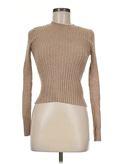 Pre-owned Asos Design Turtleneck Sweater In Tan