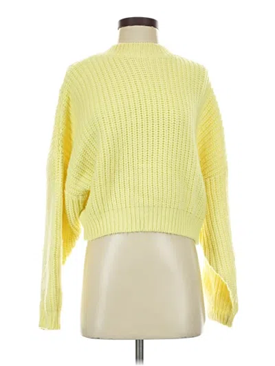 Pre-owned Asos Design Turtleneck Sweater In Yellow