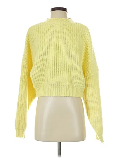 Pre-owned Asos Design Turtleneck Sweater In Yellow