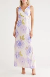 Asos Design Twist Shoulder Maxi Dress