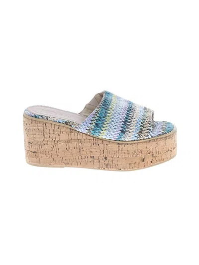 Pre-owned Asos Design Wedges In Blue