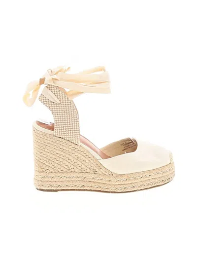 Pre-owned Asos Design Wedges In Ivory