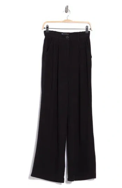 Asos Design Wide Leg Dad Pants In Black