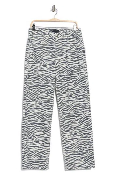 Asos Design Zebra Print Baggy Jeans In Animal Print
