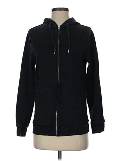 Pre-owned Asos Design Zip Up Hoodie In Black
