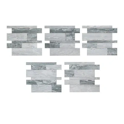 Aspect Collage Peel And Stick Backsplash In Ocean Corridor