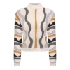 Aspect Color Blocked Textured Knit Pullover Sweater In Multi
