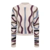 Aspect Color Blocked Textured Knit Pullover Sweater In Pattern