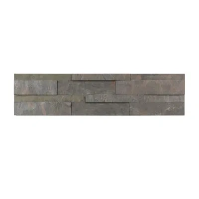 Aspect Peel And Stick Stone Overlay Kitchen Backsplash -raised (5.9" X 23.6" X 1/4"panel) In Kilnstone