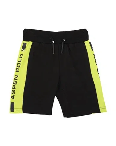 Aspen Polo Club Babies'  Toddler Boy Shorts & Bermuda Shorts Black Size 7 Cotton, Elastane