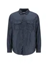 Aspesi Collared Neck Flap Pockets Long Sleeves Jacket In Navy