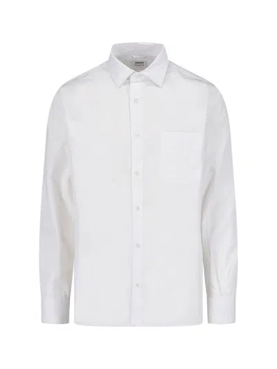 Aspesi 100% Cotton Poplin Button-down Shirt In Multi