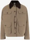 Aspesi Button-fastening Patch-pocket Jacket In Brown