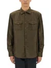Aspesi Camicia 13 Piu In Nylon - Militare In Green
