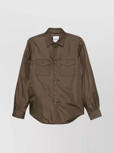 Aspesi 13 Plus Shirt Long Sleeves In Brown