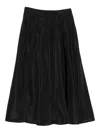 Aspesi A-line Midi Skirt In Black