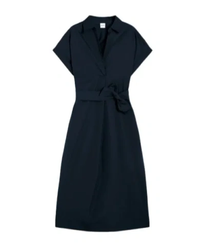 ASPESI A LONG DRESS WITH A BELT
