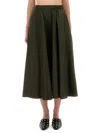 Aspesi Flared Midi Skirt With Flattering Silhouette In Multi
