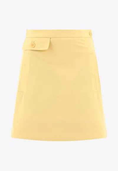 Aspesi Abigayle Mini Skirt In Yellow