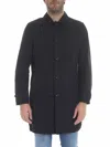 Aspesi Lemon Overcoat In Blue In Blue