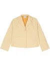 Aspesi Ada Single-breasted Blazer In Yellow