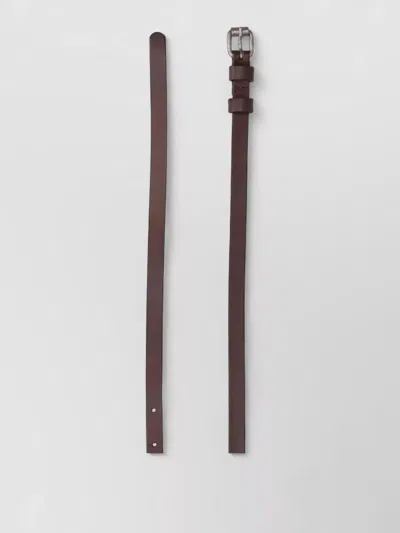 Aspesi Adjustable Length Belts Smooth Finish Design In Brown