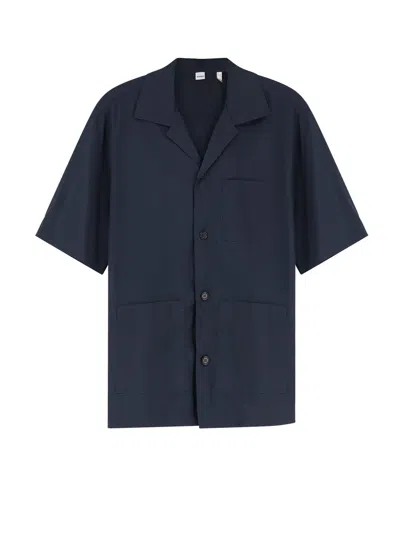 Aspesi Ago Cotton Blend Shirt In Blue