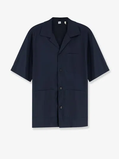 Aspesi Ago Cotton Blend Shirt In Blue