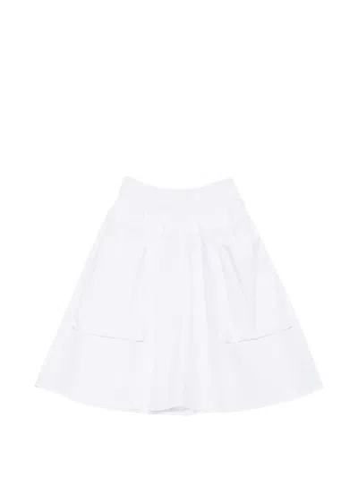 Aspesi A-line Pocket Mini Skirt In White