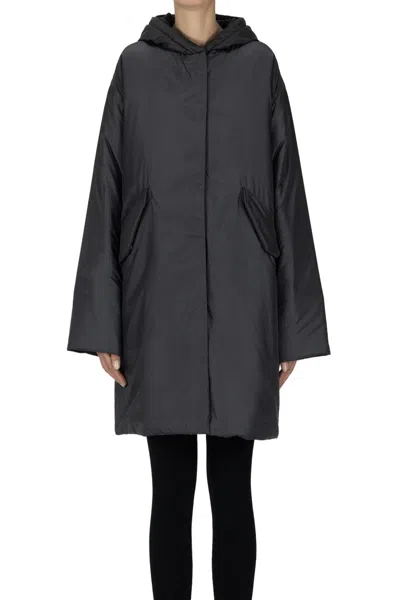 Aspesi Americano Parka Coat In Charcoal