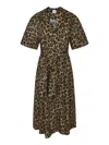 Aspesi Animal Print Long Dress In Animalier