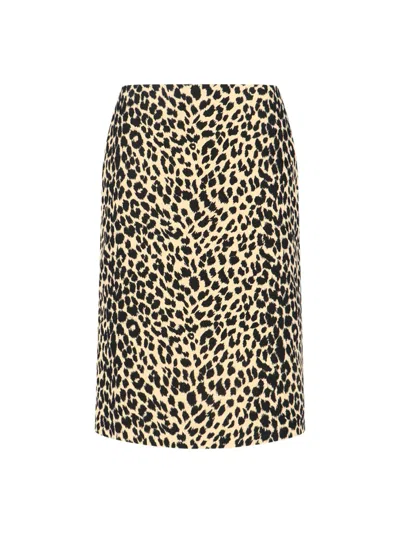 ASPESI ANIMAL PRINT MIDI SKIRT