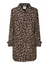 Aspesi Leopard-print Single-breasted Coat In Maculato