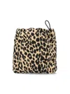 Aspesi Animal Print Shoulder Bag In Brown