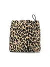 Aspesi Animal Print Shoulder Bag In Brown