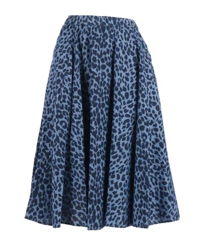 Aspesi Animal-print Skirt In Multi