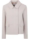 Aspesi Aranciata Double Breasted Jacket In Neutral
