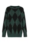 Aspesi Diamond Pattern Knit Sweater