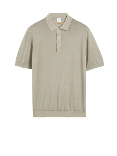 Aspesi Beige Polo Shirt Short Sleeve In White