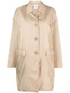 Aspesi Casual Long Sleeve Notched Collar Jacket In Neutral