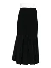 Aspesi Asymmetric Maxi Skirt In Black