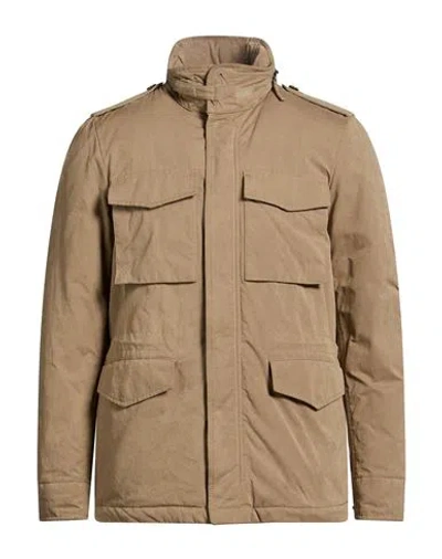 Aspesi Ata Man Jacket Camel Size M Cotton, Polyamide, Polyester In Brown