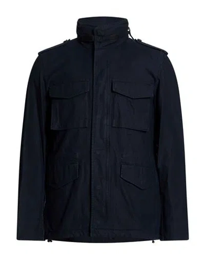 Aspesi Ata Man Jacket Navy Size S Cotton In Blue