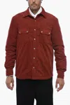 Aspesi Ata Padded Sergio Shirt In Orange