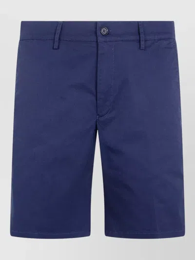 Aspesi Axel Tailored Shorts Trousers Belt Loop Design In Blue