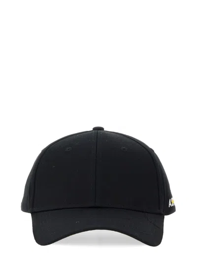 Aspesi Baseball Hat With Logo In Nero