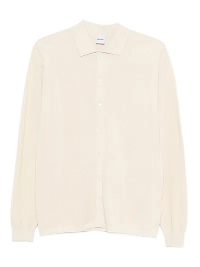 Aspesi Beige Cotton Long-sleeve Shirt In Neutral